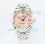EW Factory Swiss Replica Rolex Datejust 31 Pink Dial Jubilee Bracelet
